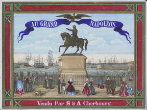 Au Grand Napoleon reklámja (színes litó) alkotó: French School