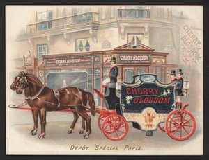 A Cherry Blossom parfüm (chromolitho) reklámja alkotó: French School