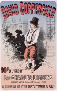 Charles Dickens David Copperfield reklámja, 1884 alkotó: French School