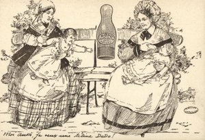 Cumisüveg reklámja (litho) alkotó: French School