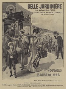 A párizsi Belle Jardiniere ruhaüzlet reklámja (litho) alkotó: French School