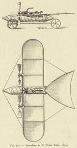 Airplane de M Victor Tatin (1879) (metszet) alkotó: French School