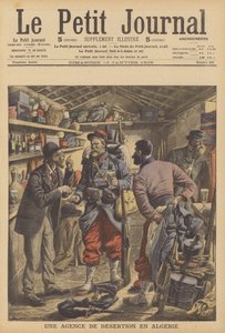 A francia idegenlégió algériai dezertőreinek ügynöksége (színes litho) alkotó: French School