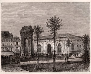 Aix les bains – Aix-les-Bains – Savoy – Campanus román kori íve – V.A. Malt-Brown „La France illustrée: földrajz, történelem, statisztikai igazgatás” című metszete. 1884 alkotó: French School
