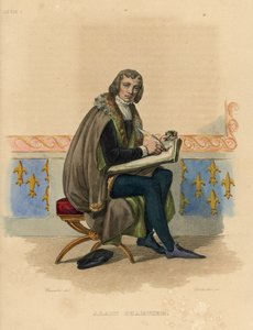 Alain Chartier (színes metszet) alkotó: French School