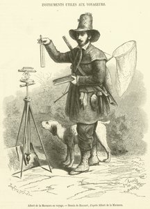 Albert de la Marmora egy utazáson (metszet) alkotó: French School