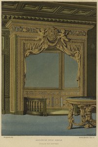 Alcove, Louvre-palota, Párizs, 17. század alkotó: French School