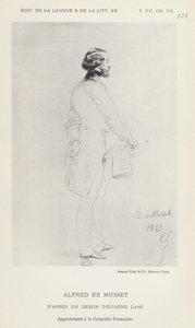 Alfred De Musset (litho) alkotó: French School