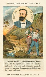 Alfred Nobel, svéd vegyész és iparos, aki feltalálta a dinamitot alkotó: French School