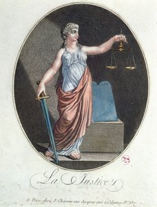 Az igazságosság allegóriája, J. Chereau, Párizs, 1792 alkotó: French School