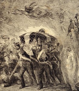 Allegory of the return of french emperor Napoleon Bonaparte