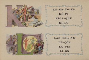Falieres foszfatin ábécé (színes litho) alkotó: French School