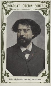Alphonse Daudet, irodalomtudós (színes fotó) alkotó: French School
