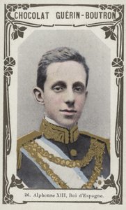 Alphonse XIII, Roi dEspagne (színes fotó) alkotó: French School