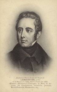 Alphonse de Lamartine (1790-1869), francia író, költő és politikus (litho) alkotó: French School