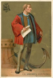 Amerigo Vespucci, olasz navigátor alkotó: French School
