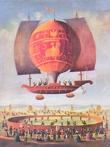 Egy léghajó alkotó: French School