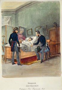Egy katonaorvos a Szász Királyságban, 1840 körül alkotó: French School