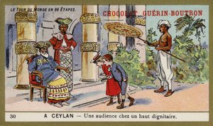 Magas méltósággal rendelkező közönség, Ceylon (chromolitho) alkotó: French School