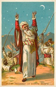Egy ulama dzsihádot prédikál (chromolitho) alkotó: French School
