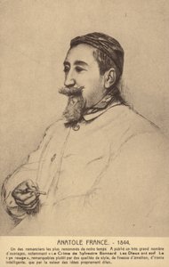 Anatole France (1844-1924), francia költő, újságíró és regényíró (litho) alkotó: French School
