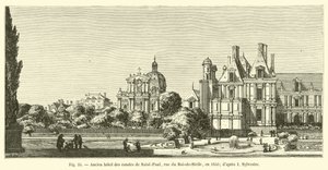 A Saint-Paul grófok egykori szállodája, rue du Roi-de-Sicile, 1650-ben; miután én Sylvester alkotó: French School