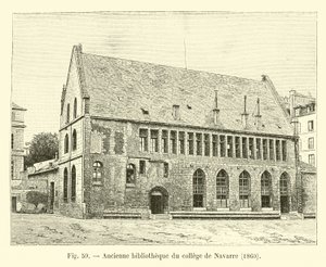 Az egykori navarrai főiskolai könyvtár, 1860 alkotó: French School