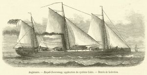 Angleterre, Royal-Sovereign, alkalmazása du systeme Coles (metszet) alkotó: French School
