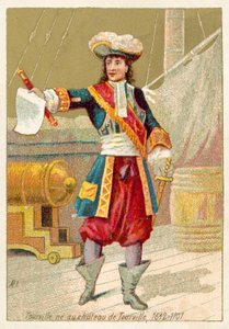 Anne Hilarion de Tourville francia haditengerészeti parancsnok (chromolitho) alkotó: French School