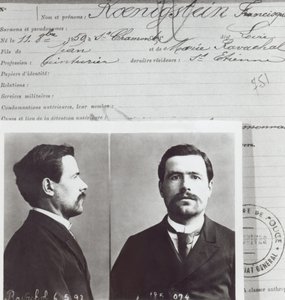 Francois Claudius Koenigstein antropometrikus formája, az úgynevezett Ravachol (1859-92), alkotó: French School