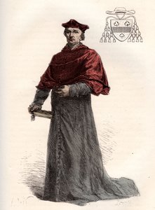 Antoine Duprat, bíboros legátus francais (1463-1535) - Antoine Duprat bíboros (1463-1535) - metszet a "" Franciaország története az unokáimnak mesélt" című könyvből" - Francois Guizot - 1872-1876 alkotó: French School