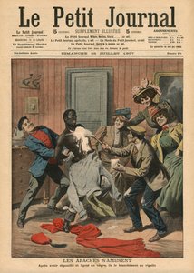 Szórakoznak apacsok, illusztráció a „Le Petit Journal”-ból, illusztráció melléklet, 1907. július 28. alkotó: French School