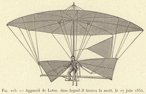 Letur készüléke, amelyben meghalt, 1854. június 27. (metszet) alkotó: French School
