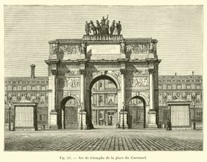 Diadalív a Place du Carrouselnél alkotó: French School