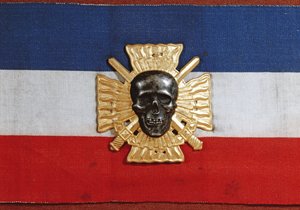 Croix-de-Feu karjelvénye, 1930-as évek (szövet és fém) alkotó: French School