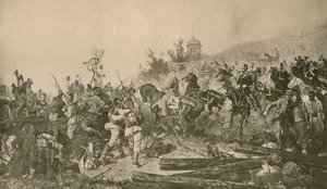 A bajor csapatok érkezése Párizs előtt, a francia-porosz háború, 1870. szeptember alkotó: French School