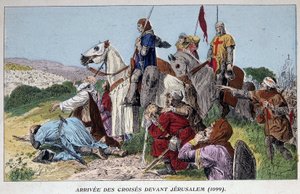 Arrival of the crusaders before Jerusalem (1099) alkotó: French School