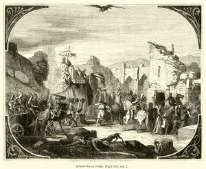 Artaxerxes en Judee (metszet) alkotó: French School