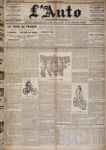 Cikk Franciaország első fordulójának megérkezéséről – az 1903.07.20-i “” L