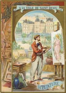 Művész festmény nő képe alkotó: French School