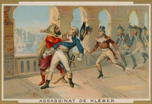 Jean-Baptiste Kleber, az egyiptomi francia csapatok parancsnokának meggyilkolása, Kairó, 1800 alkotó: French School