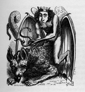 Astaroth - Illusztráció Jacques Albin Simon Collin de Plancy „Pokoli szótárából” alkotó: French School