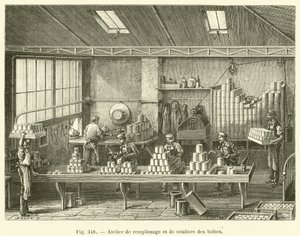 Doboztöltő és hegesztő műhely (gravírozás) alkotó: French School