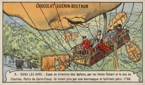 A Robert Brothers és a Chartres-i herceg kísérlete egy léggömb kormányzására alkotó: French School