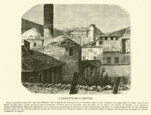 Augusteum, Augustus temploma és Róma, Ankara, Törökország (metszet) alkotó: French School