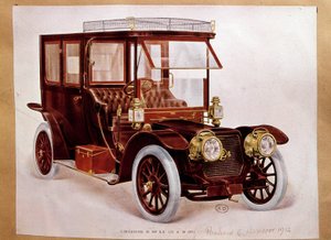 Autóipar: 20 HP Limousine autómodell a Panhard és Levassor gyártásból alkotó: French School