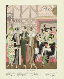 Aux Accacias .., az Art-Gout-beaute-ból, kiadó 1924 (pochoir Print) alkotó: French School