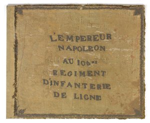 A francia 105. ezred zászlója, 1815 körül alkotó: French School