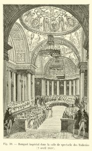 Császári bankett a Tuileriák színházában, 1810. április 2-án alkotó: French School