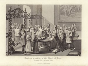 A keresztség a római egyház szerint alkotó: French School